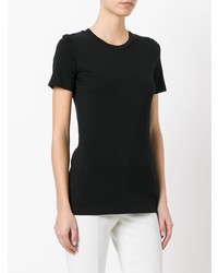 Женская черная футболка с круглым вырезом от Theory
