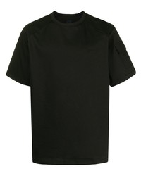 Мужская черная футболка с круглым вырезом от Juun.J