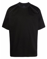Мужская черная футболка с круглым вырезом от Juun.J