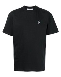 Мужская черная футболка с круглым вырезом от JW Anderson