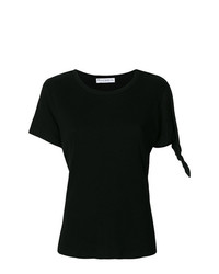 Женская черная футболка с круглым вырезом от JW Anderson