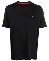 Мужская черная футболка с круглым вырезом от Kiton
