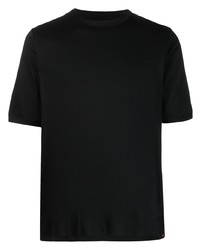 Мужская черная футболка с круглым вырезом от Kiton
