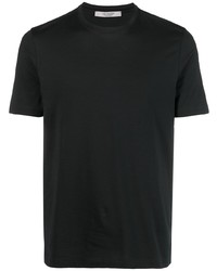Мужская черная футболка с круглым вырезом от La Fileria For D'aniello