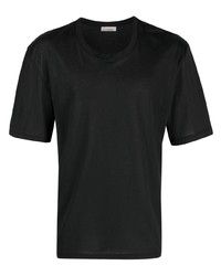 Мужская черная футболка с круглым вырезом от Laneus