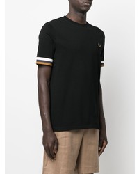 Мужская черная футболка с круглым вырезом от Fred Perry