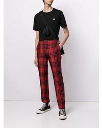 Мужская черная футболка с круглым вырезом от Fred Perry