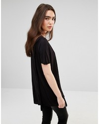 Женская черная футболка с круглым вырезом от Cheap Monday