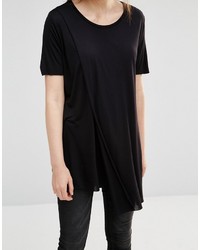 Женская черная футболка с круглым вырезом от Cheap Monday