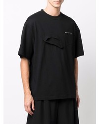 Мужская черная футболка с круглым вырезом от Feng Chen Wang