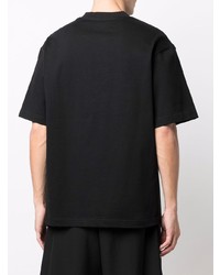 Мужская черная футболка с круглым вырезом от Feng Chen Wang