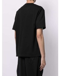 Мужская черная футболка с круглым вырезом от Feng Chen Wang