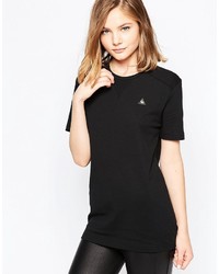 Женская черная футболка с круглым вырезом от Le Coq Sportif