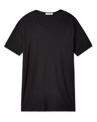Мужская черная футболка с круглым вырезом от Lemaire