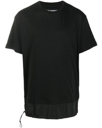 Мужская черная футболка с круглым вырезом от Les Hommes