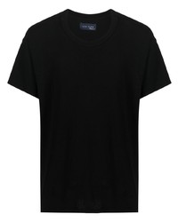 Мужская черная футболка с круглым вырезом от Les Tien