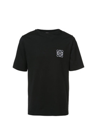 Мужская черная футболка с круглым вырезом от Loewe