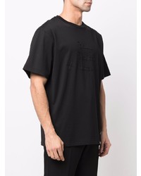 Мужская черная футболка с круглым вырезом от Bally