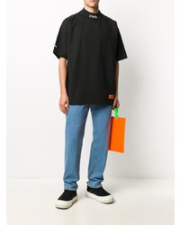 Мужская черная футболка с круглым вырезом от Heron Preston