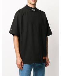 Мужская черная футболка с круглым вырезом от Heron Preston