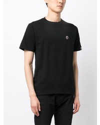 Мужская черная футболка с круглым вырезом от BAPE BLACK *A BATHING APE®