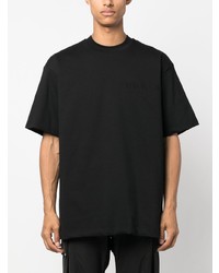 Мужская черная футболка с круглым вырезом от 44 label group