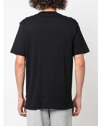 Мужская черная футболка с круглым вырезом от BOSS