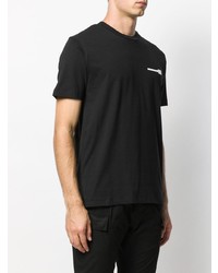 Мужская черная футболка с круглым вырезом от Les Hommes Urban