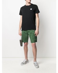 Мужская черная футболка с круглым вырезом от Sun 68