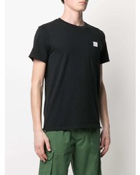 Мужская черная футболка с круглым вырезом от Sun 68