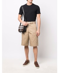 Мужская черная футболка с круглым вырезом от Drumohr