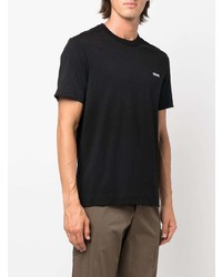 Мужская черная футболка с круглым вырезом от Z Zegna