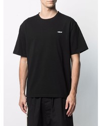 Мужская черная футболка с круглым вырезом от C2h4