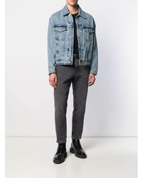 Мужская черная футболка с круглым вырезом от Ami Paris