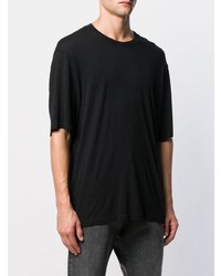 Мужская черная футболка с круглым вырезом от Ami Paris