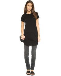 Женская черная футболка с круглым вырезом от Helmut Lang