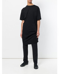 Мужская черная футболка с круглым вырезом от Moohong