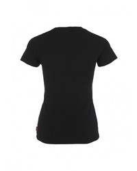 Женская черная футболка с круглым вырезом от Lonsdale