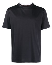 Мужская черная футболка с круглым вырезом от Loro Piana