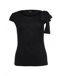 Женская черная футболка с круглым вырезом от LOST INK