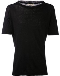 Женская черная футболка с круглым вырезом от Ma Ry Ya