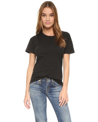 Женская черная футболка с круглым вырезом от Madewell