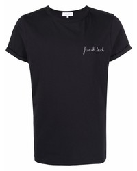Мужская черная футболка с круглым вырезом от Maison Labiche