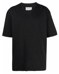 Мужская черная футболка с круглым вырезом от Maison Margiela