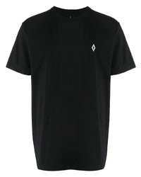 Мужская черная футболка с круглым вырезом от Marcelo Burlon County of Milan