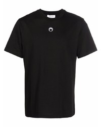 Мужская черная футболка с круглым вырезом от Marine Serre