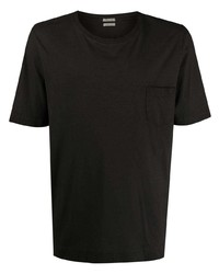 Мужская черная футболка с круглым вырезом от Massimo Alba