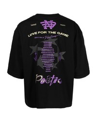 Мужская черная футболка с круглым вырезом от NAMESAKE