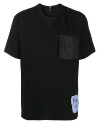 Мужская черная футболка с круглым вырезом от McQ