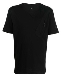 Мужская черная футболка с круглым вырезом от McQ